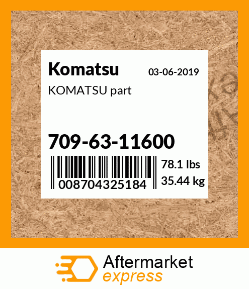 KOMATSU part 709-63-11600
