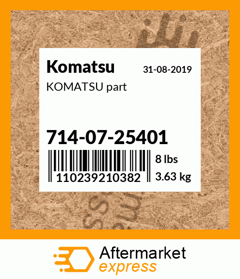 KOMATSU part 714-07-25401
