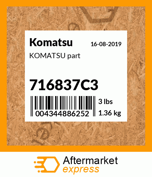 KOMATSU part 716837C3
