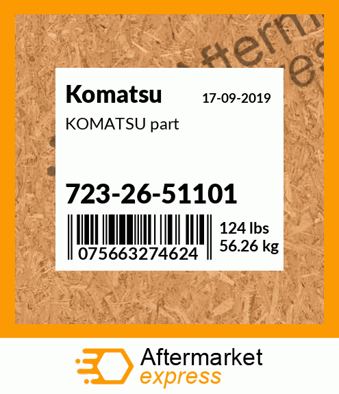 KOMATSU part 723-26-51101
