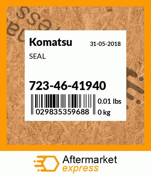 Spare part 723-46-41940 + SEAL