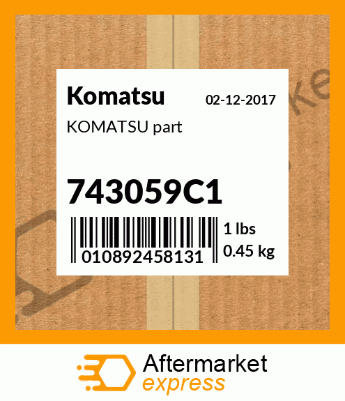 KOMATSU part 743059C1