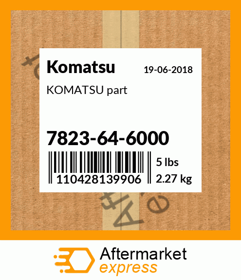 KOMATSU part 7823-64-6000