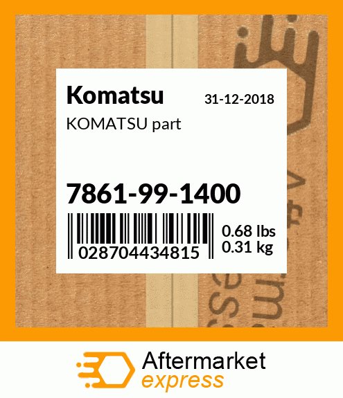 KOMATSU part 7861-99-1400