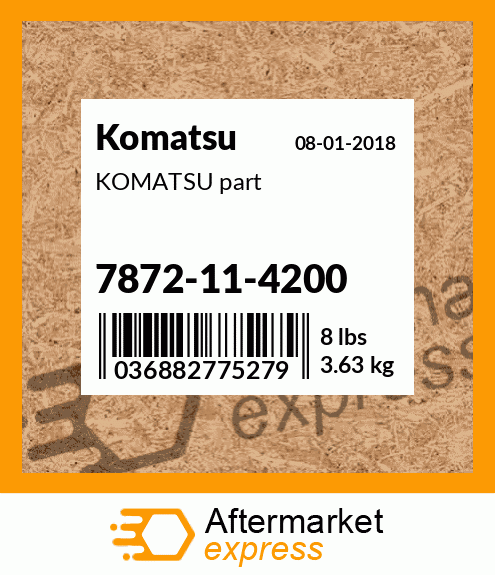 KOMATSU part 7872-11-4200
