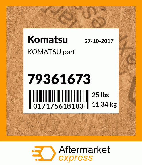 KOMATSU part 79361673