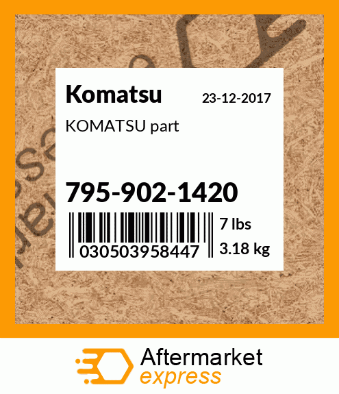 KOMATSU part 795-902-1420