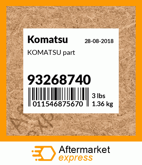 KOMATSU part 93268740