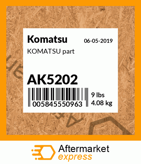 KOMATSU part AK5202
