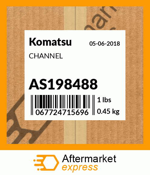 AS198488 - CHANNEL fits Komatsu | Price: $1,303.52