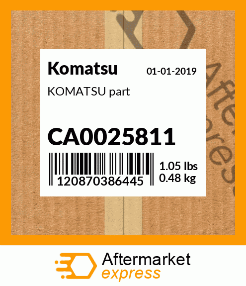KOMATSU part CA0025811