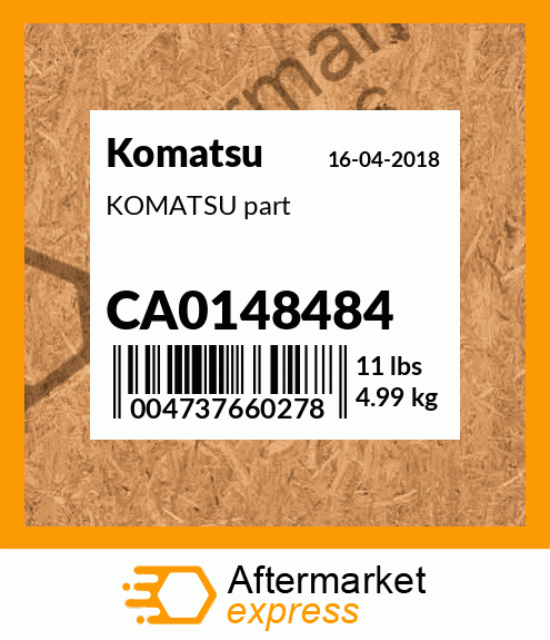KOMATSU part CA0148484