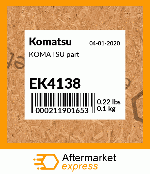 KOMATSU part EK4138
