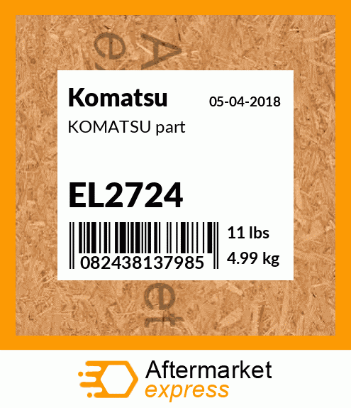 KOMATSU part EL2724