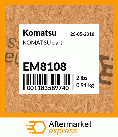 KOMATSU part EM8108