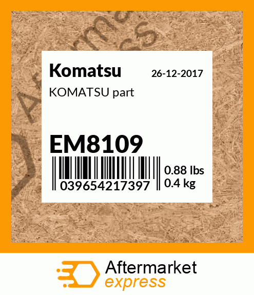 KOMATSU part EM8109