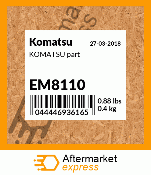 KOMATSU part EM8110