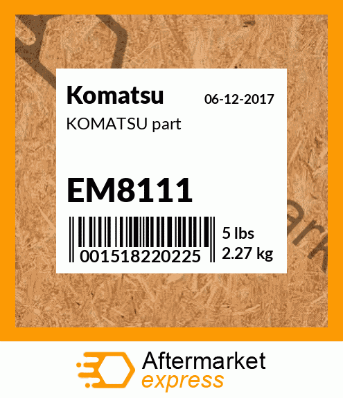 KOMATSU part EM8111