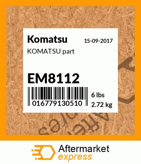 KOMATSU part EM8112