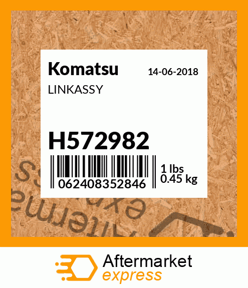 99231540 - CLAM CYLINDE fits Komatsu | Price: $94