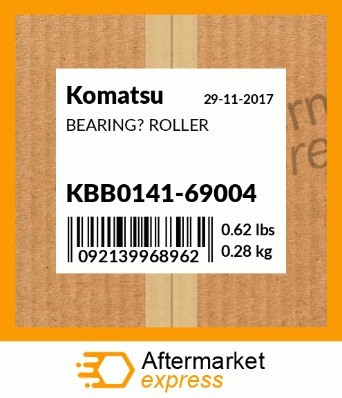 Spare part KBB0141-69004 + BEARING? ROLLER