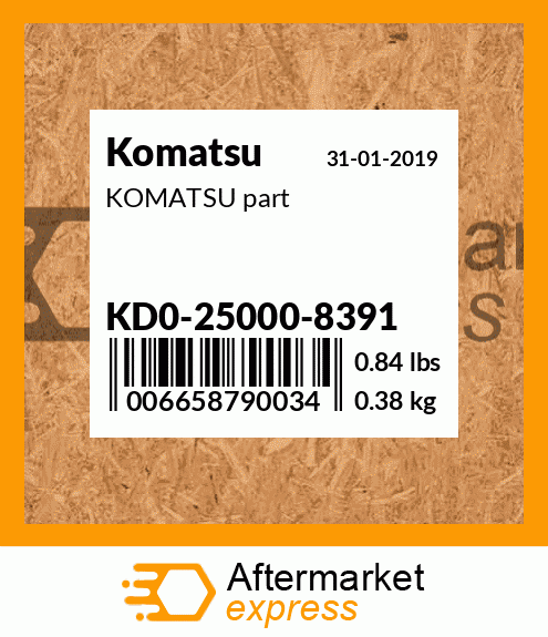 KOMATSU part KD0-25000-8391
