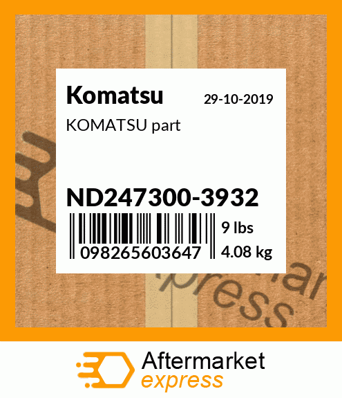 KOMATSU part ND247300-3932
