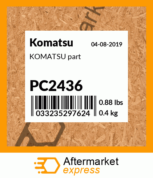 KOMATSU part PC2436