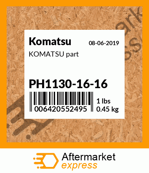 KOMATSU part PH1130-16-16