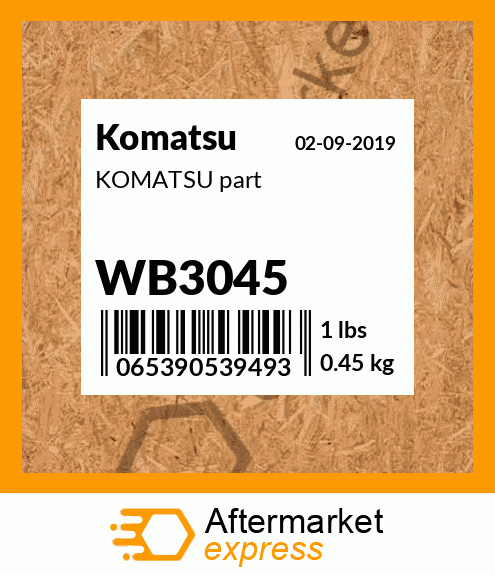WB3045 - KOMATSU part
