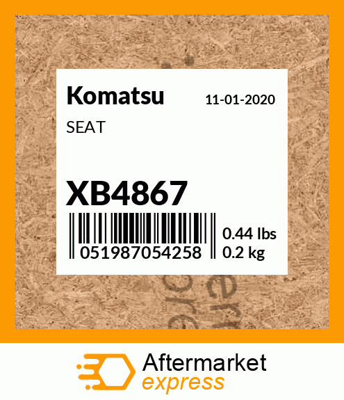 XB4882 - PLATE fits Komatsu | Price: $7,923.80