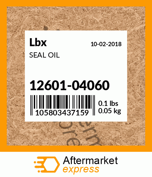 Spare part 12601-04060 + SEAL OIL