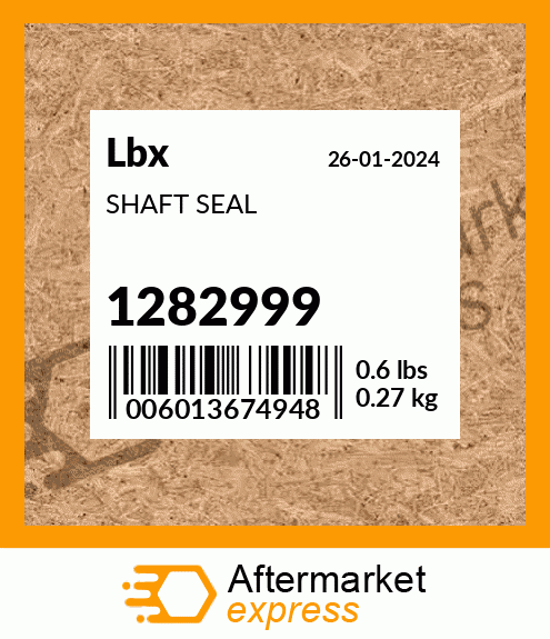 Spare part 1282999 + SHAFT SEAL