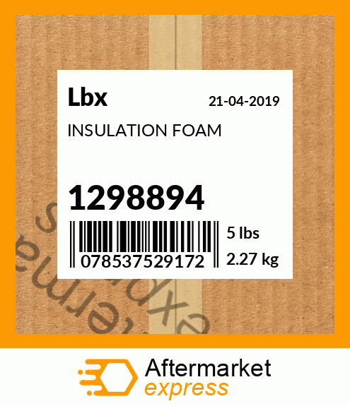 Spare part 1298894 + INSULATION FOAM