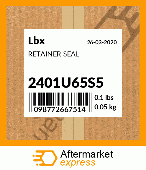 Spare part 2401U65S5 + RETAINER SEAL