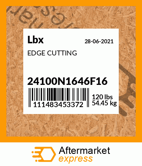 Spare part 24100N1646F16 + EDGE CUTTING