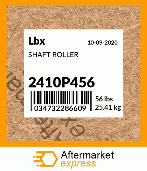 Spare part 2410P456 + SHAFT ROLLER