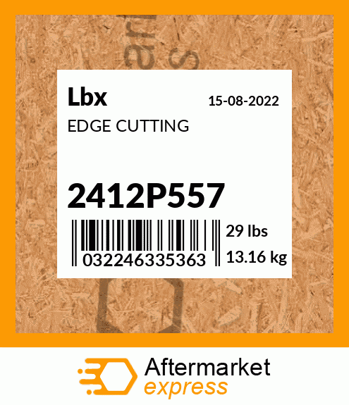 Spare part 2412P557 + EDGE CUTTING