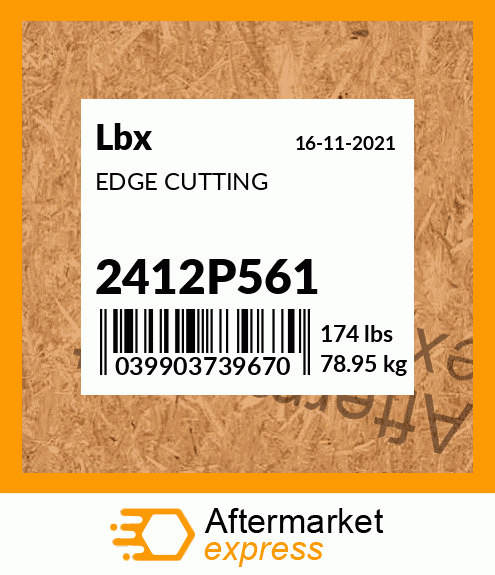 Spare part 2412P561 + EDGE CUTTING