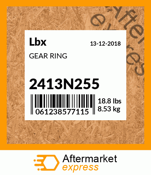 Spare part 2413N255 + GEAR RING