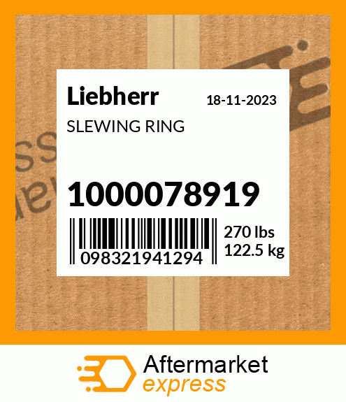 Spare part 1000078919 + SLEWING RING