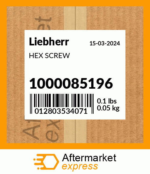 Spare part 1000085196 + HEX SCREW