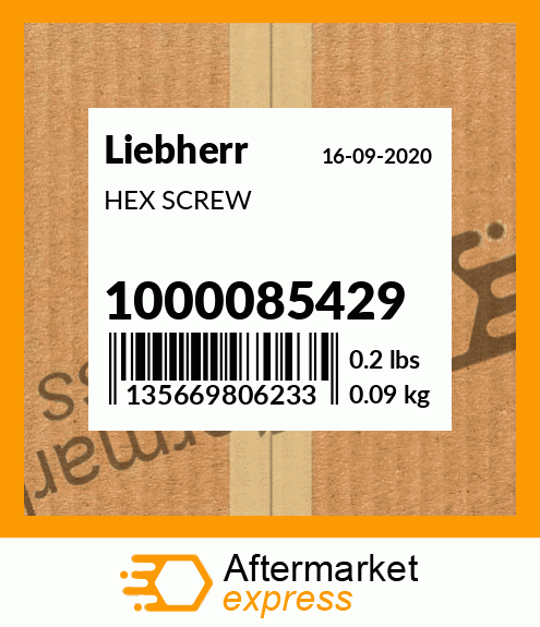 Spare part 1000085429 + HEX SCREW