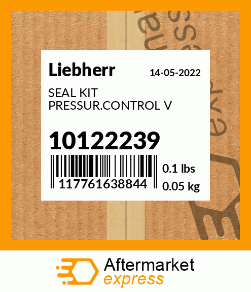 Spare part 10122239 + SEAL KIT PRESSUR.CONTROL V