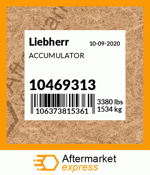 Spare part 10469313 + ACCUMULATOR