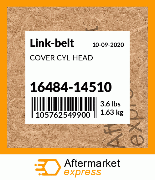 Spare part 16484-14510 + COVER CYL HEAD