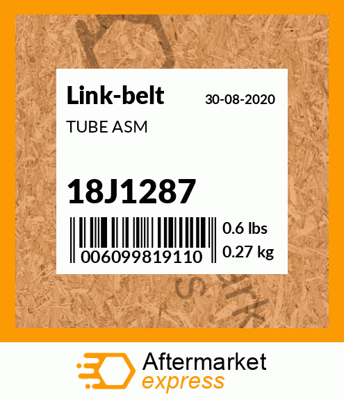 Spare part 18J1287 + TUBE ASM