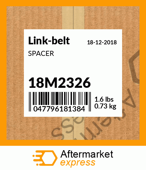 Spare part 18M2326 + SPACER