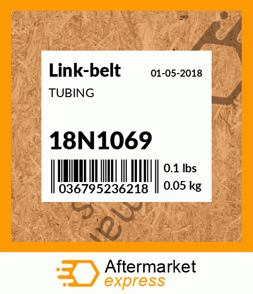 Spare part 18N1069 + TUBING