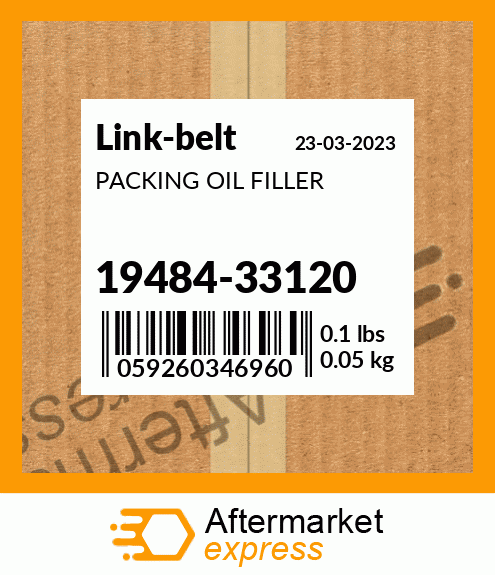 Spare part 19484-33120 + PACKING OIL FILLER